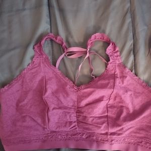 NWOT Sz 26/28 Strappy Back Lace Bralette by Cacique